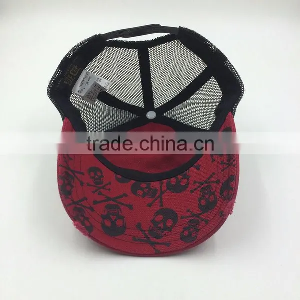 Fashion Washed Cotton Twill Distressed Trucker Cap Wholesale photo-4