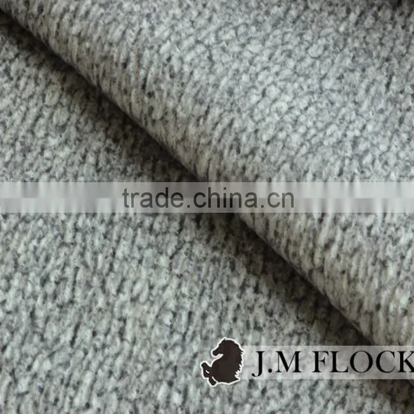 Junma Dark Grey Twill Pattern Spray Flocked Fabric Flocking Sofa Upholstery Fabric photo-4