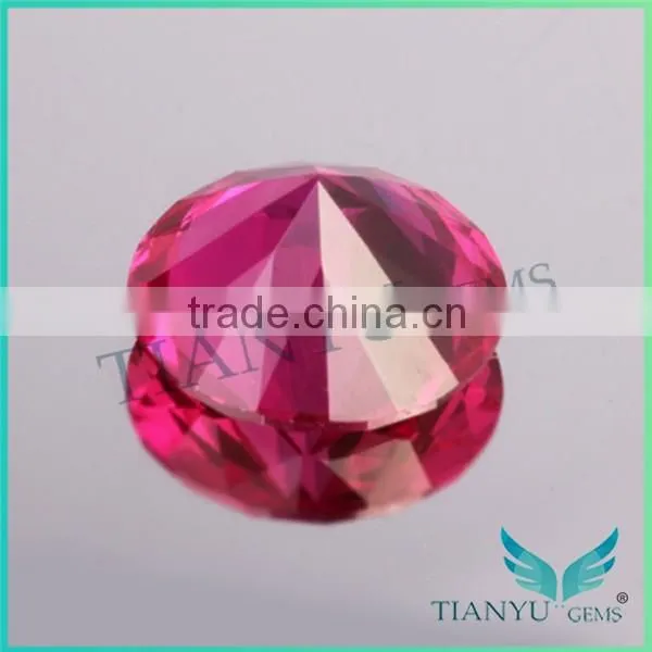 2015 Wholesale Loose Gemstones 5# Oval Shape Synthetic Ruby Corundum Red Ruby Price photo-4