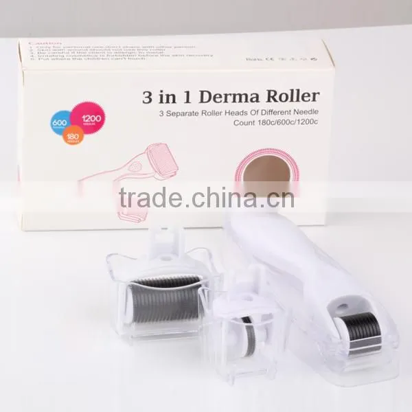 Titanium Microneedle Derma Roller Dermaroller Micro Needle Skin Roller 3 IN 1 (0.5mm) photo-5