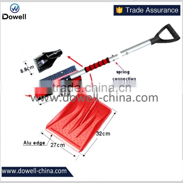 Large D Shape Grip Portable Plastic Snow Shovel photo-3