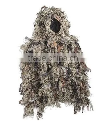 Woodland Camouflage Ghillie Hunting Suit Light Weight Green Brown photo-2