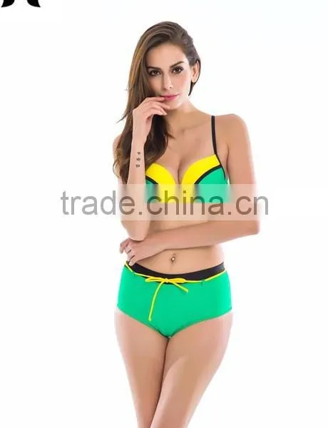 Summer Sexy Sweet Girl High Waist Swim Wear photo-3