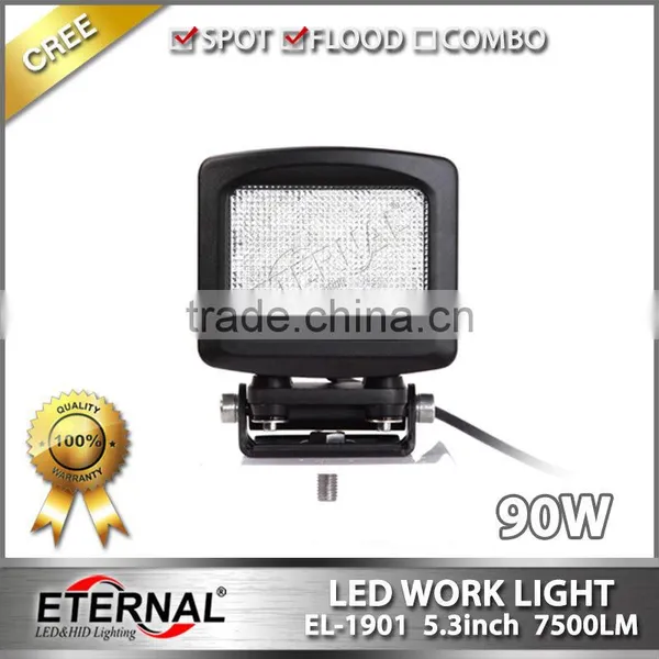 90W 5.3in 4x4 Off-road ATV UTV SUV Motorcycle Automotive High Power Driving Spot Led Work Light photo-2
