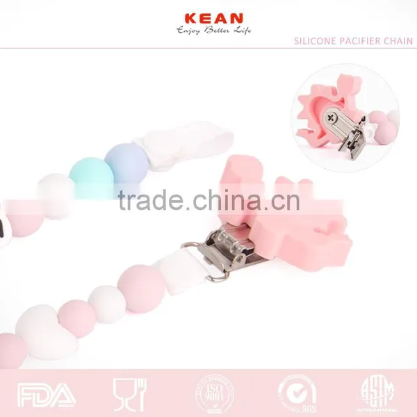 New Design Baby Pacifier Chain Make From Food Grade Silicone photo-2