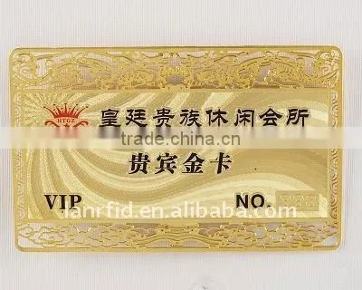 Golden RFID Metal Business Card for Membership photo-2