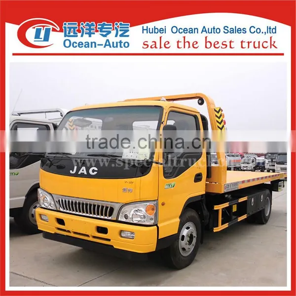 JAC 3TON Lift Weight Euro 4 New Cheap Road Wrecker Tow Trucks Sale photo-2