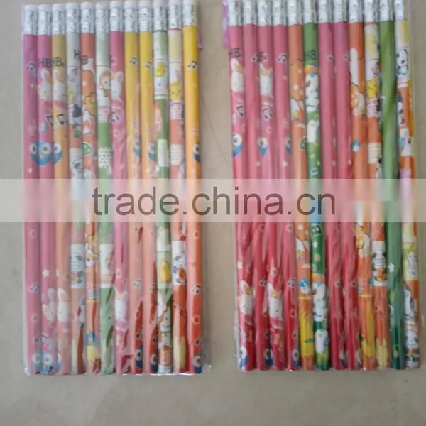 7 Inches Poplar Wood Printed Pencil photo-4