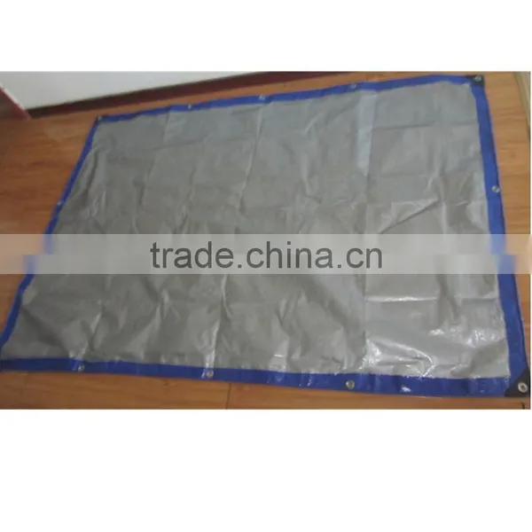 50-350gsm Custom Size Blue and Silver Cheap Price pe Coated Tarpaulin photo-5