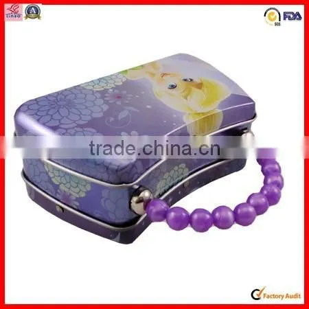 Hot Sale Wholesale Handle Tin Cosmetic Tin Box Packing photo-3
