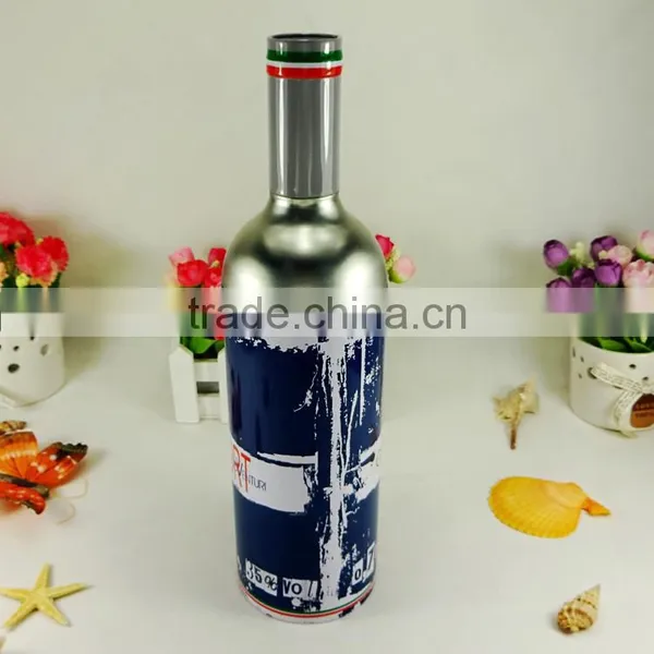 New Design Round Shape Wine Metal Tin Can