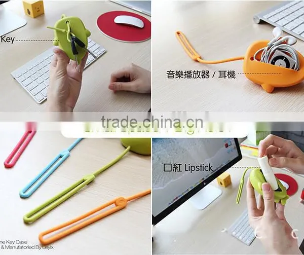 CY061 Storage Carrying Key Bag Holder For Earphones Silicone Headphones Earbuds Memory Card Charms Earphone Accessories photo-3