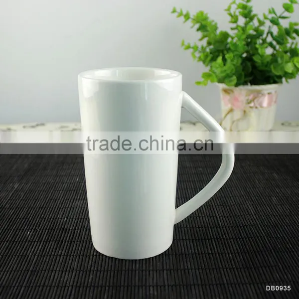 475ML White Thick Tall Porcelain Coffee Milk Mugs photo-2