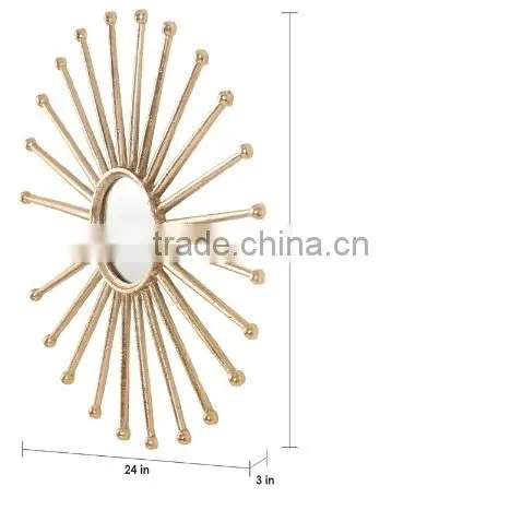 Hotel Metal Mirrors Manufacturers | Leaves Metal Decor Mirrors photo-2