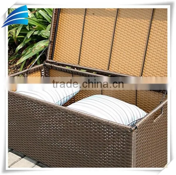 Wicker Patio Storage Deck Storage Box photo-4