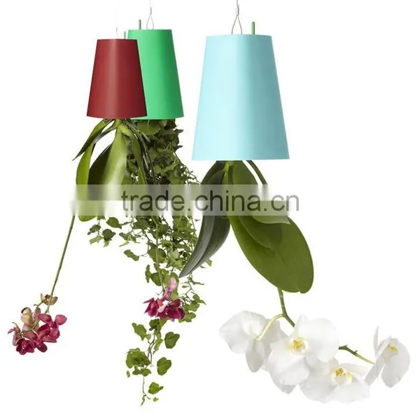 Creative Hanging Decorative Plant Pots Indoor,Colored Plastic Plant Pots photo-4