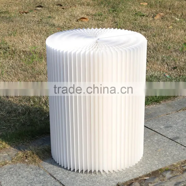 Protable Outdoor Party Waterproof Organ Style Foldable Kraft Paper Stool photo-4