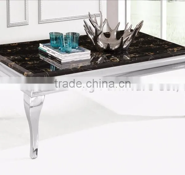 Newest Model Coffee Table With Black Marble Top photo-2