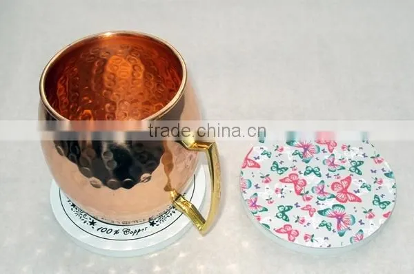 HIGH QUALITY MDF WOODEN DRINKING CUP COASTER, ECO FRIENDLY TEA/COFFEE/BEER MUG COASTER , BUTTERFLY DESIGN COASTERS photo-4