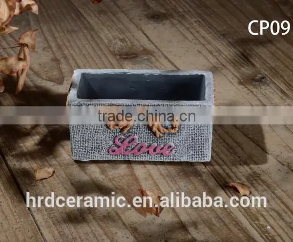 Factory Wholesale Cement Decorative Garden Plant Pots Indoor photo-2
