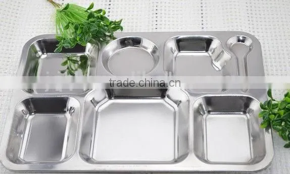 Stainless Steel Fast Food Dinner Plate photo-2