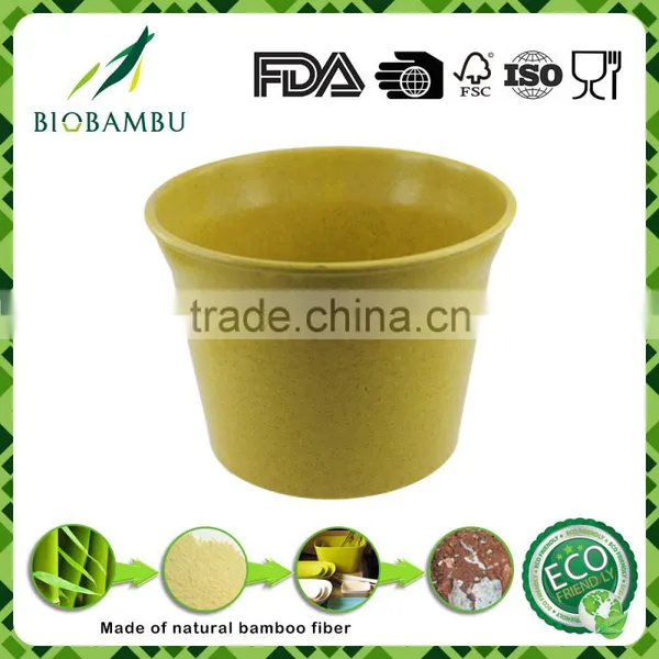 Degradable Inexpensive Customized Bamboo Fiber Flower Pot photo-5