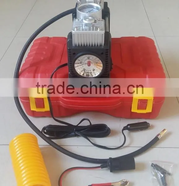 2 Cylinder Automatic Truck Tire Inflation Tyre Inflator Portabe DC 12v Mini Car Air Compressor photo-2