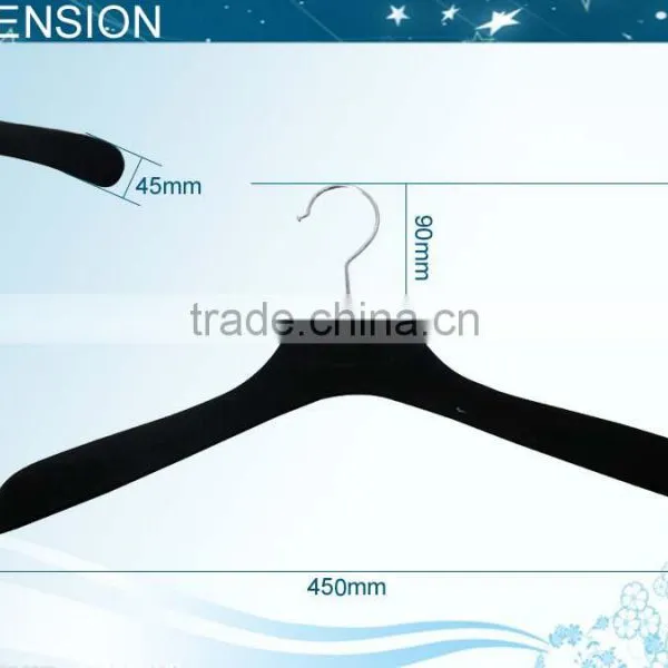 Black Suit Hangers in Bulk Velvet Coat Hangers photo-4