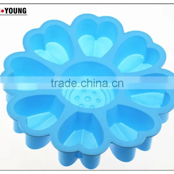 11010 Flower t Shape Silicone Cake Mold photo-2