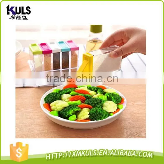 Creative Transparent Plastic Condiment Box Kitchen Storage Box photo-5