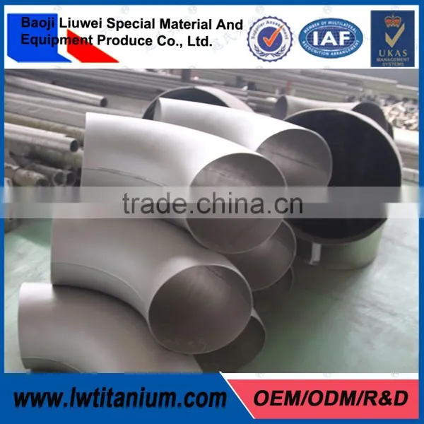 LOW PRICE AND GR2 CHINA SUPPLIER STAINLESS STEEL 90 DEGREE ELBOW photo-2