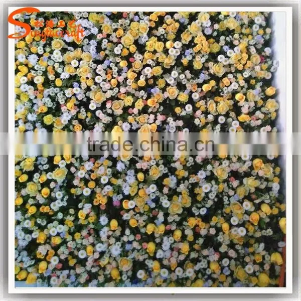 2017 Factory Price Artificial Flower for Wall Decoration Silk Flower Wall for Wedding Supplies photo-6