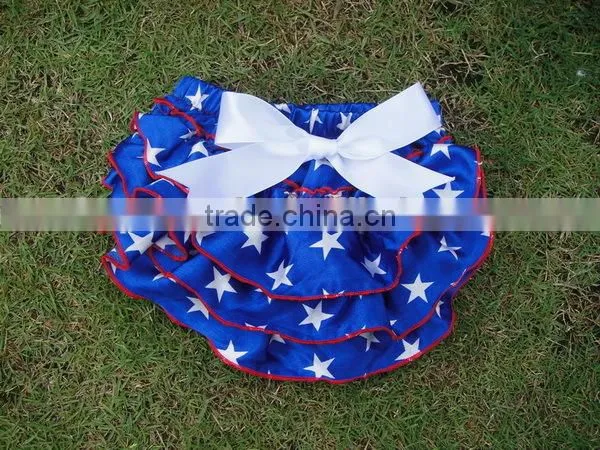 New Design Baby Diaper, Boutique Clothing Satin Baby Ruffle Bloomers, Wholesale Baby Ruffle Diaper Cover Bloomers photo-2