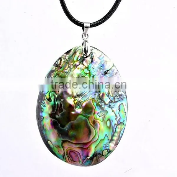 High End Handmade Stripe Sea Shell Pendant Necklace Carved Abalone Shell Necklace for Engagement Return Gift photo-5