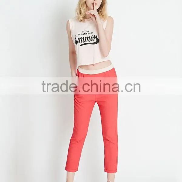 New Fashionable High Quality Hot Girls Monogram Printing Sexy Tank Top photo-2