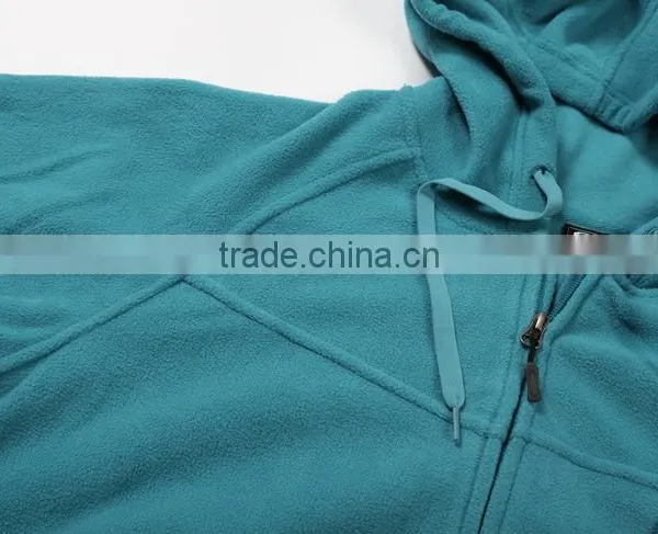 100% Polyester Polar Fleece Ladies Jackets Factory Products 280grm Fleece Cheaper Plain Blank Jackets KM0715 photo-2