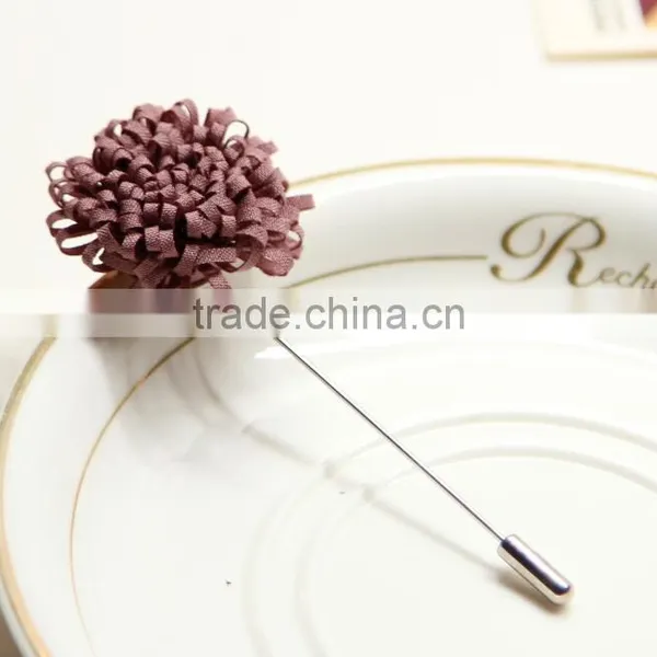 Zm53219a Fashion Fabric Flower Brooches for Man photo-2