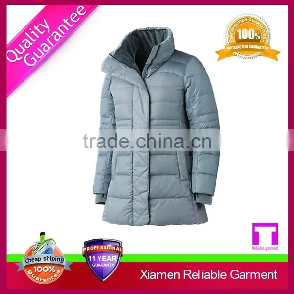 Custom Wholesale Woman Fur Winter Coat Custom Nylon Jackets OEM Service photo-4