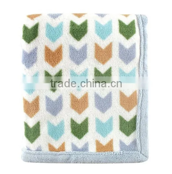 Trade Assurance Printed Custom 100%cotton Velour Throw Baby Swaddle Blanket photo-4