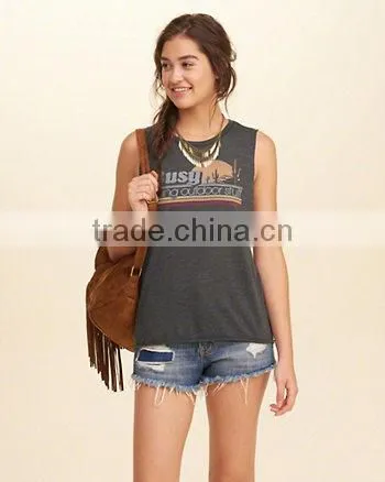 Women Gym Very Low Price Tank Top With Partten and Design Your Own Picture photo-4