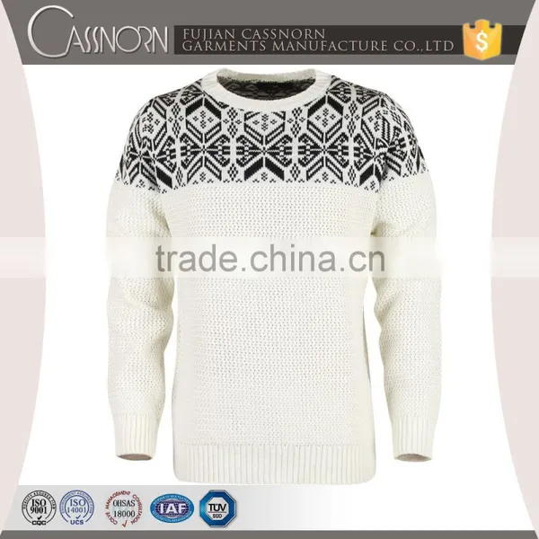 Winter Fashion Knitted Men Pullover Adult Sweaters Design