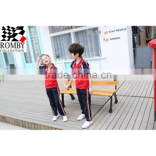China Sports Clothing Manufacturer Kids Clothes Children Wholesale Primary School Uniform Designs Sport Clothing Polo Shirt photo-3