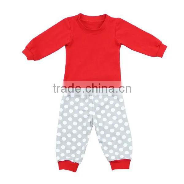 2017 Wholesale Baby Stripe Cotton Knit Soft Sets Kids Christmas Pajamas photo-4