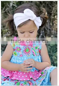 Cute Baby Girls Kids Lotus Headband Baby Fashion Girl Rabbit Bunny Ear Stripe Headband Photo Hair Cute Head Bow Gift photo-3