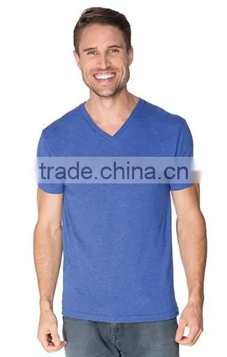Next Level Apparel Men's Tri-Blend V Tee - Made From 50% Polyester, 25% Cotton and 25% Rayon Jersey. Comes With Your Logo. photo-2