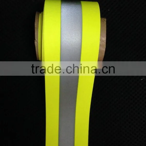 Silver Yellow High Visible Reflective Tape for Firefighter photo-2