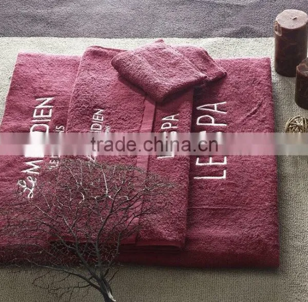 Plain Dyed Elegant 100% Cotton Bath Hotel Towel photo-6