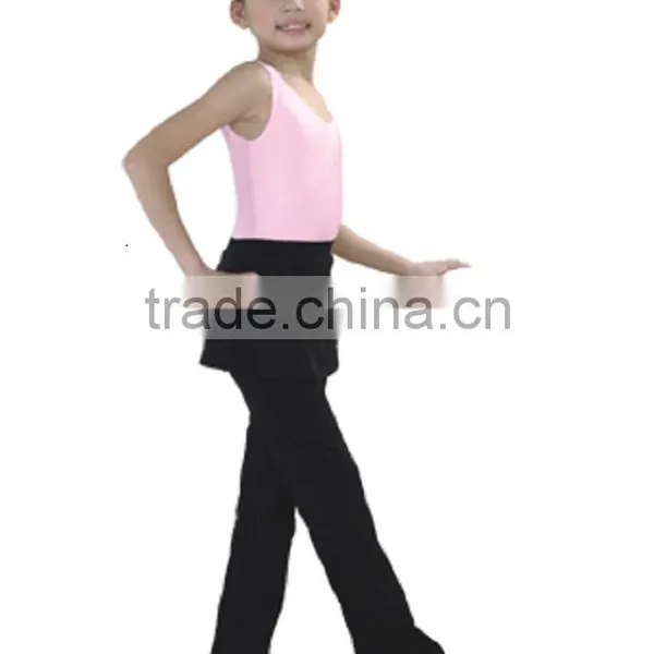 Child Skirt Jazz Pants. Long Jazz Pants With Skirt