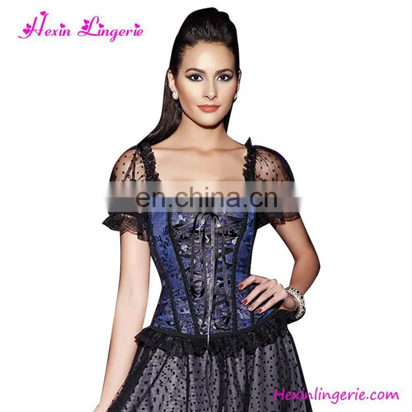 3 Colors 10 Plastic Boned Boning Lace Blue Underwear Waist Corset Busk photo-2