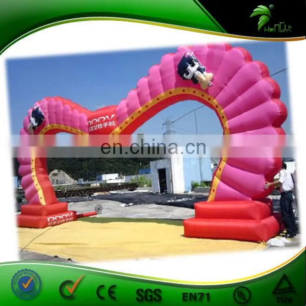 Pink Inflatable Wedding Arch / Oxford Or PVC Inflatable Arch photo-2